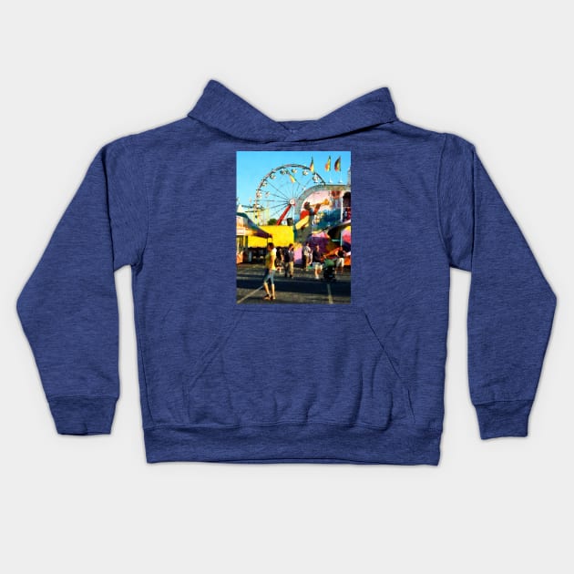 Carnival Midway - Kids Hoodie by SusanSavad